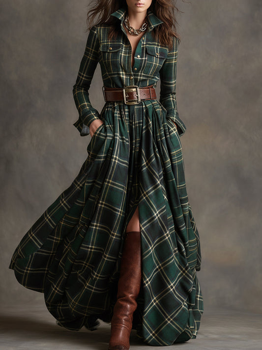 Robe asymétrique à manches longues pour Femmes