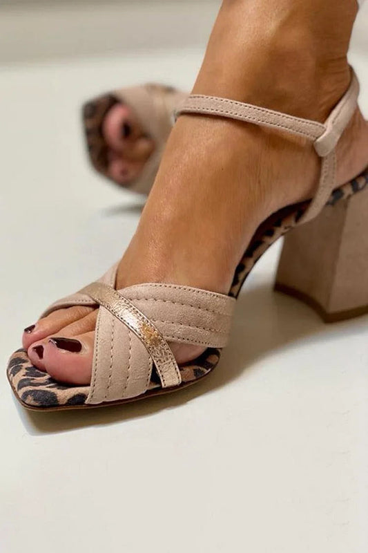 Sandales à Talon Croisé pour Femmes