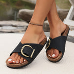 Sandales à Boucles Confortables pour Femme