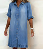 Robe en Denim avec Boutons pour Femme | Idéale pour le Quotidien