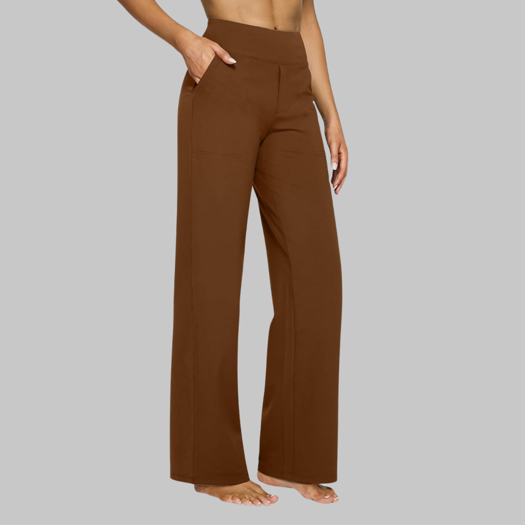 Pantalon Yoga Taille Haute et Poches pour Femmes