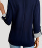 Blazer Marine Tailoré Classique pour Femmes