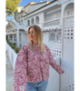 Veste Matelassée Oversize Fleurie pour Femme