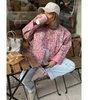 Veste Matelassée Oversize Fleurie pour Femme