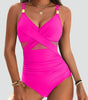 Maillot de Bain Une Pièce Sculptant pour Femme avec Filet | Idéal pour l'Été