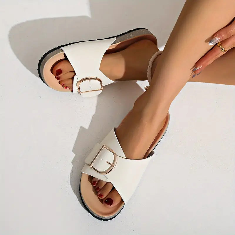 Sandales à Boucles Confortables pour Femme