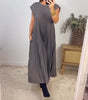 Robe Longue Plissée sans Manches pour Femme | Idéale pour le Quotidien