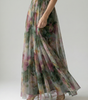 Robe Maxi Sans Manches à Imprimé pour Femme