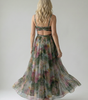 Robe Maxi Sans Manches à Imprimé pour Femme