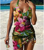 Tankini Graphique Imprimé et Short pour Femme