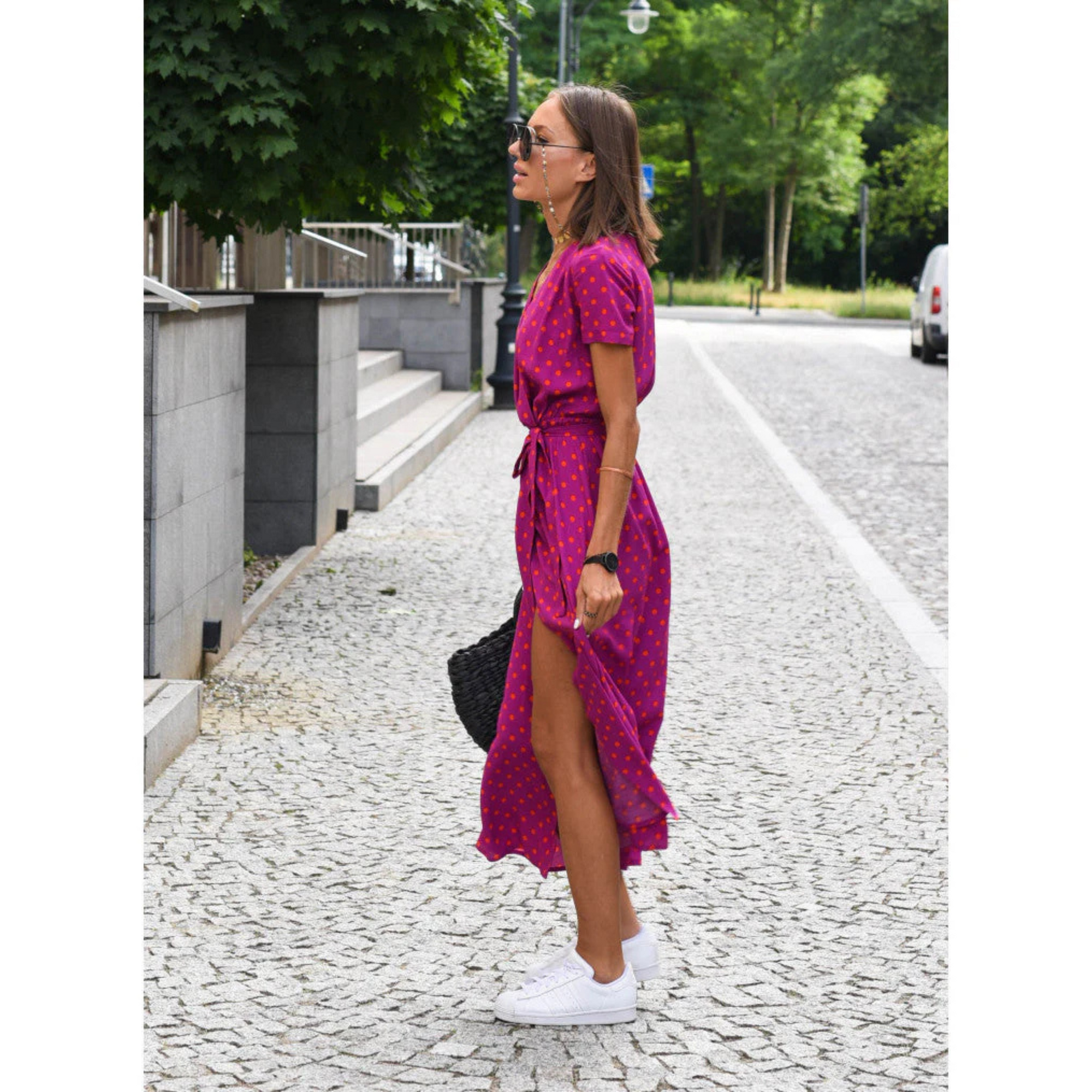 Robe Longue à Imprimé Floral Coupe Évasée pour Femme | Idéale pour l'Été