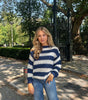 Cardigan Long à Rayures pour Femmes