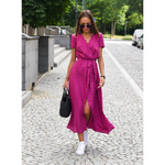 Robe Longue à Imprimé Floral Coupe Évasée pour Femme | Idéale pour l'Été