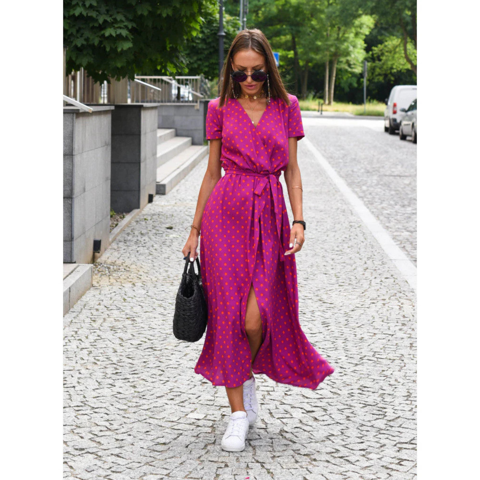 Robe Longue à Imprimé Floral Coupe Évasée pour Femme | Idéale pour l'Été