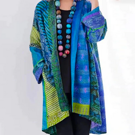 Cardigan Long Imprimé pour Femme