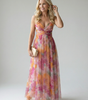 Robe Maxi Sans Manches à Imprimé pour Femme