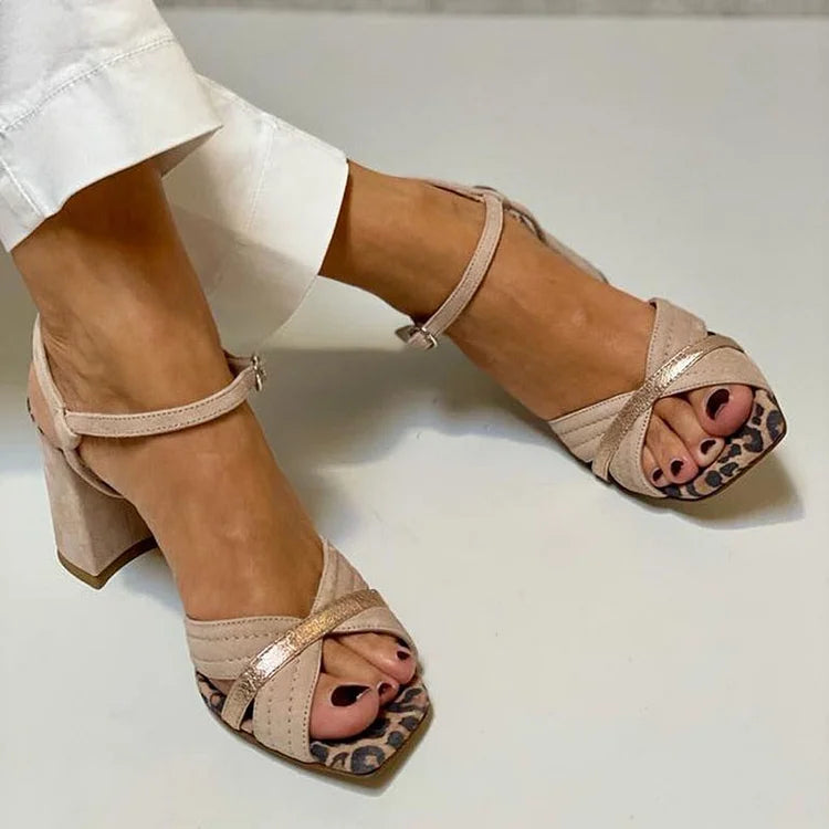Sandales à Talon Croisé pour Femmes