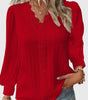 Blouse Pull-over à Col V avec Dentelle pour Femmes