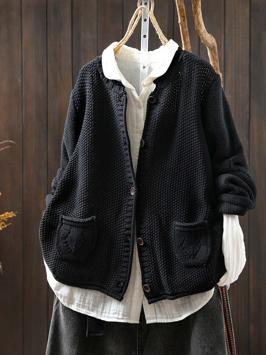 Pull à col rond et manches longues pour Femme