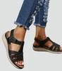 Sandales Orthopédiques en Cuir à Scratch pour Femme | Idéales pour le Quotidien