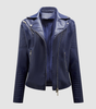Veste Motard Perfecto Asymétrique en Simili Cuir pour Femme