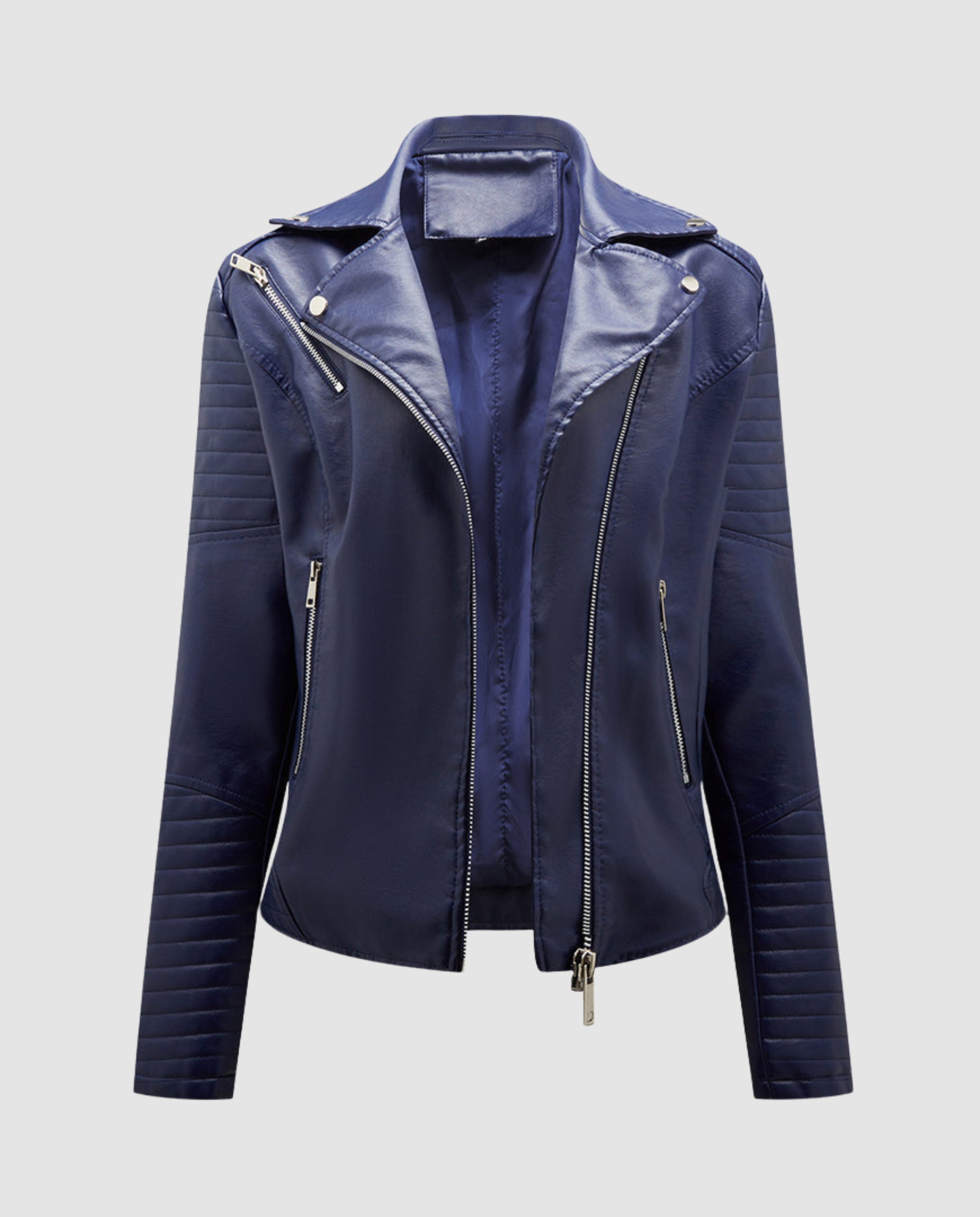 Veste Motard Perfecto Asymétrique en Simili Cuir pour Femme