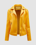 Veste Motard Perfecto Asymétrique en Simili Cuir pour Femme