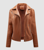 Veste Motard Perfecto Asymétrique en Simili Cuir pour Femme
