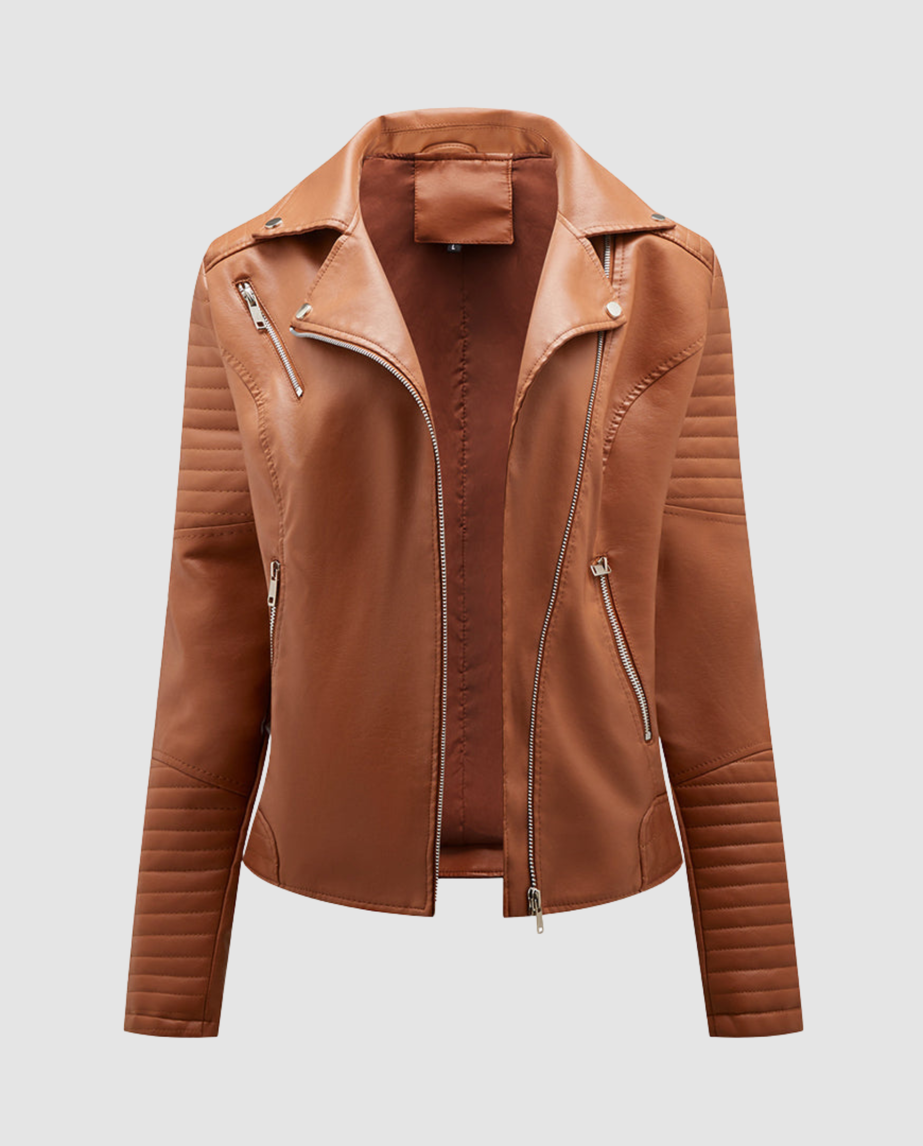 Veste Motard Perfecto Asymétrique en Simili Cuir pour Femme
