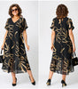 Robe Midi Élégante avec Imprimé pour Femmes