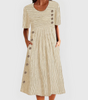 Robe Midi à Rayures pour Femmes