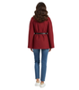 Cape Manteau Ceinturé à Manches Chauve-Souris pour Femmes