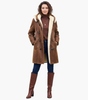 Manteau Long à Capuche et Doublure Synthétique pour Femmes