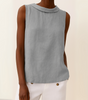 Top sans manches en coton pour femmes