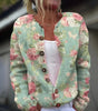 Cardigan en laine et coton à imprimé pour femmes