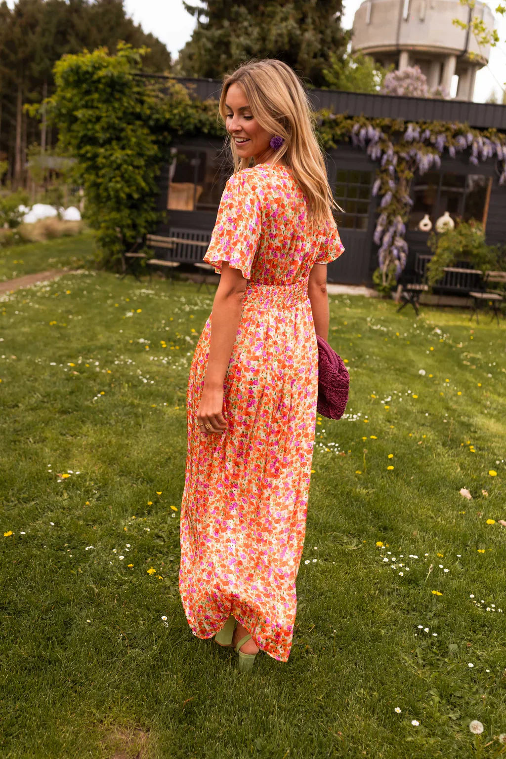 Robe Longue à Imprimé Fleuri et Taille Marquée pour Femme | Idéale pour l'Été