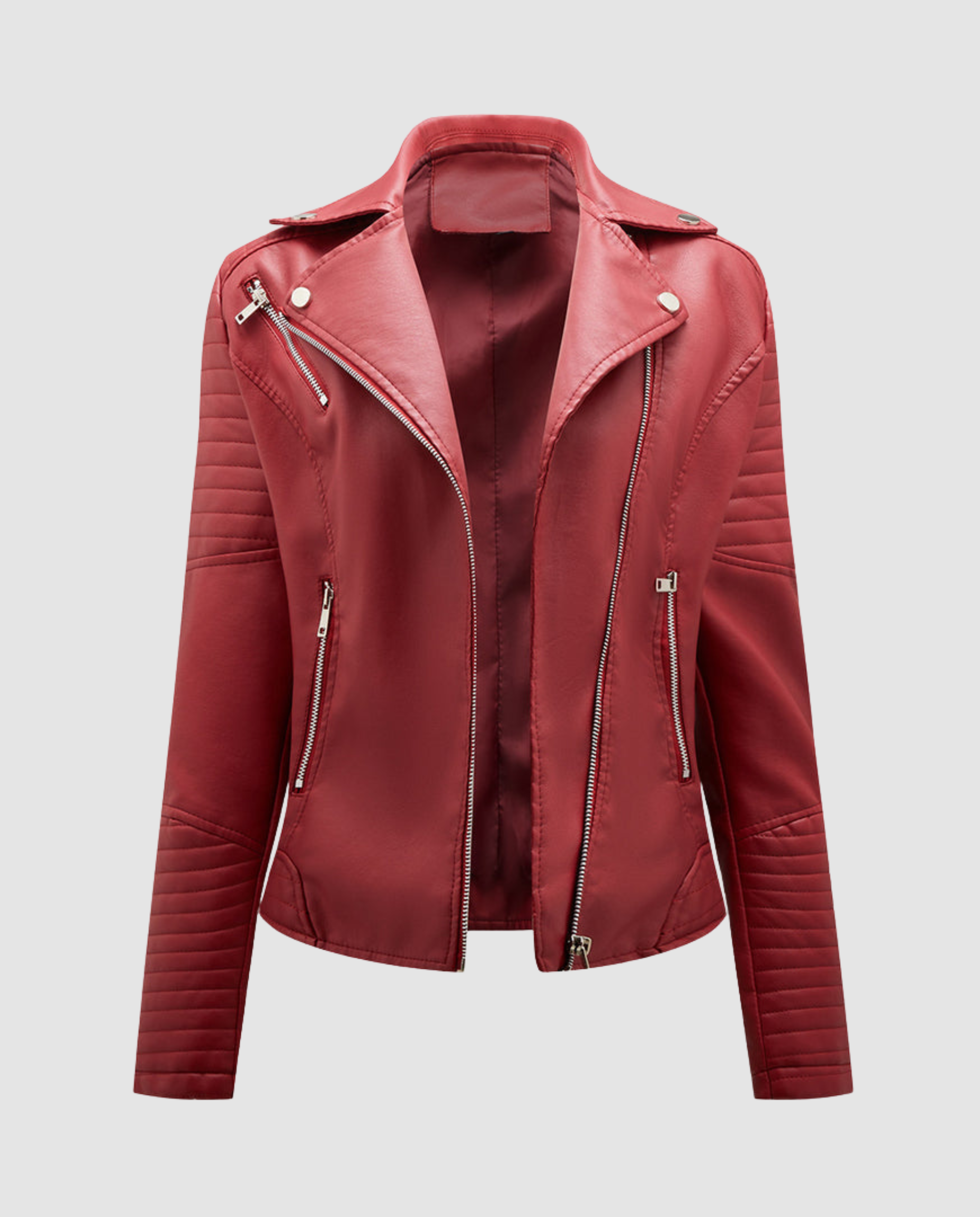 Veste Motard Perfecto Asymétrique en Simili Cuir pour Femme