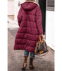 Doudoune Longue à Capuche et Doublure Sherpa pour Femme