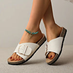 Sandales à Boucles Confortables pour Femme