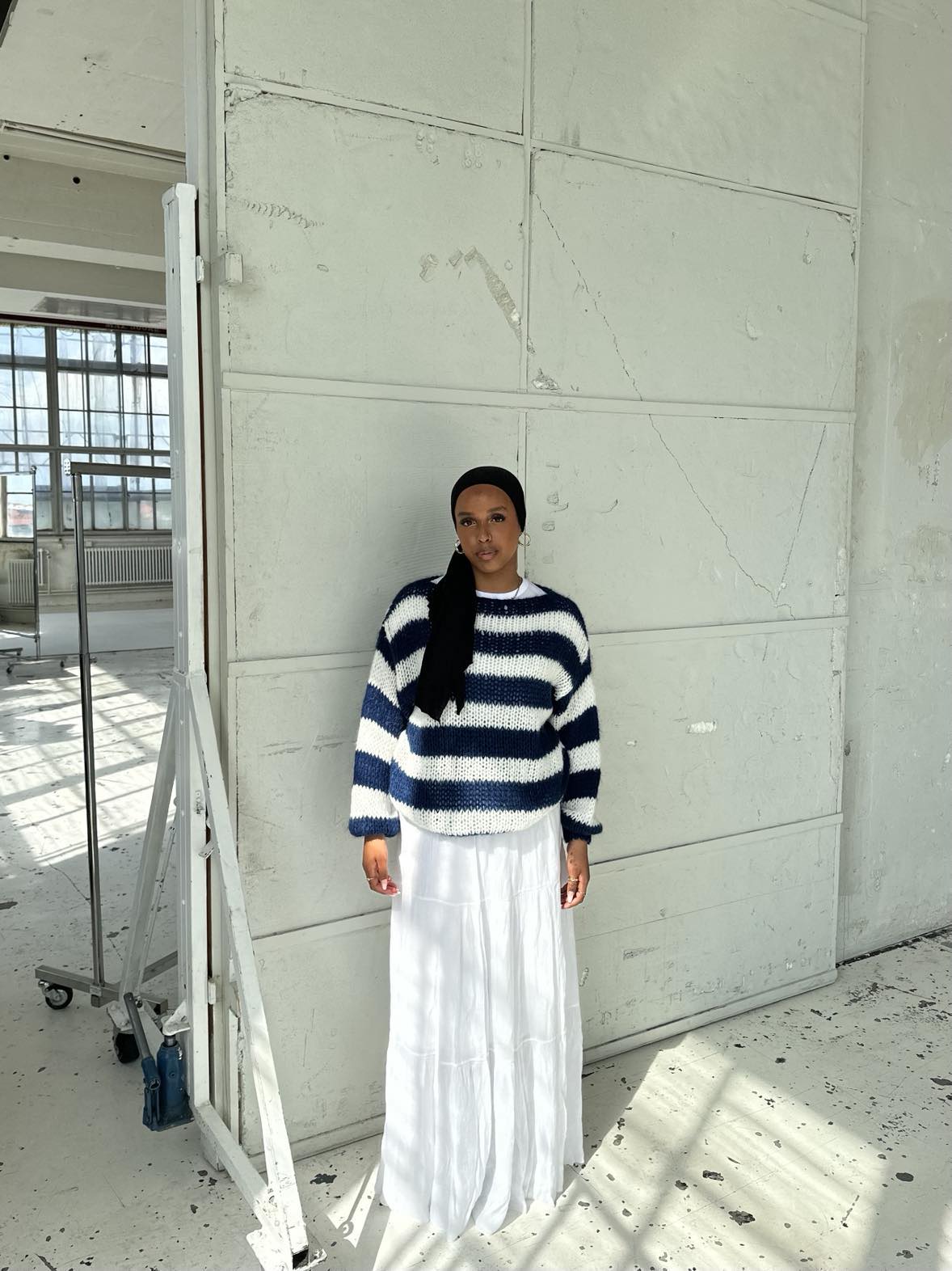 Cardigan Long à Rayures pour Femmes