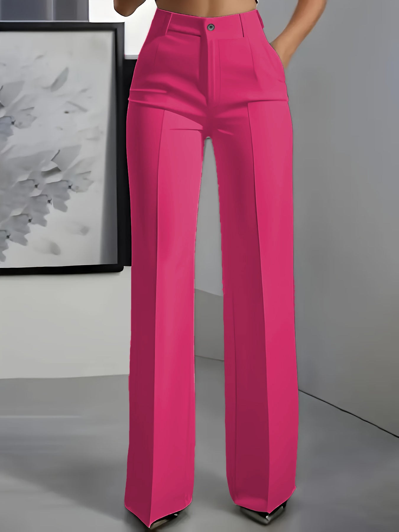 Pantalon Large Taille Haute pour Femme