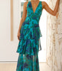 Robe Maxi en Chiffon à Volants pour Femmes