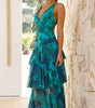 Robe Maxi en Chiffon à Volants pour Femmes