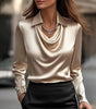 Blouse satinée pour femmes