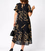 Robe Midi Élégante avec Imprimé pour Femmes