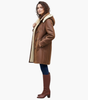 Manteau Long à Capuche et Doublure Synthétique pour Femmes