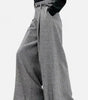 Pantalon Large Taille Haute en Tweed pour Femmes