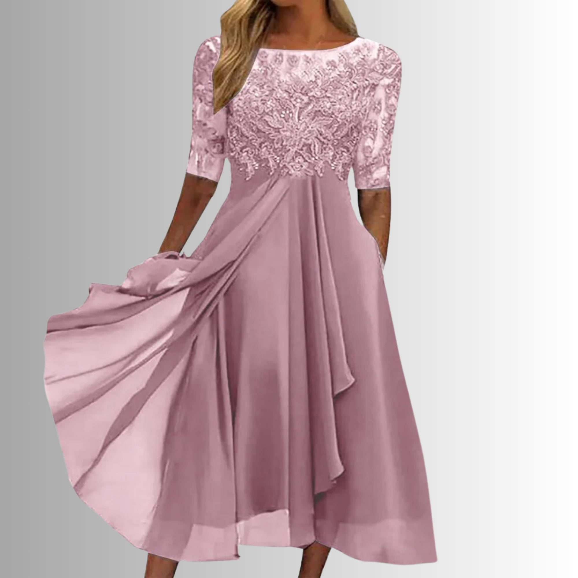 Robe élégante en dentelle pour femmes