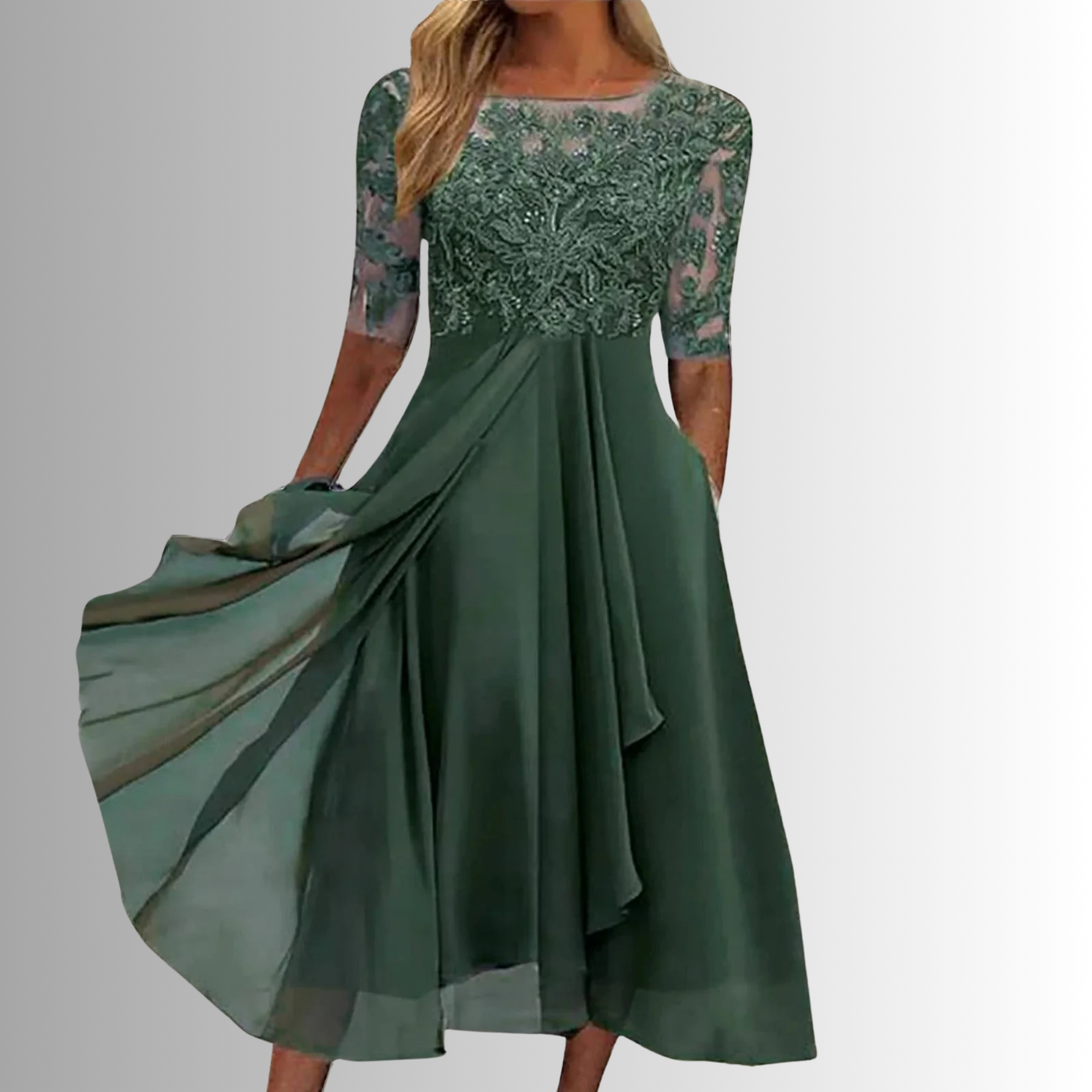Robe élégante en dentelle pour femmes