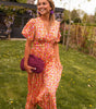 Robe Longue à Imprimé Fleuri et Taille Marquée pour Femme | Idéale pour l'Été